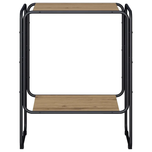 Dressoir eiken 60x38x75 cm bewerkt hout