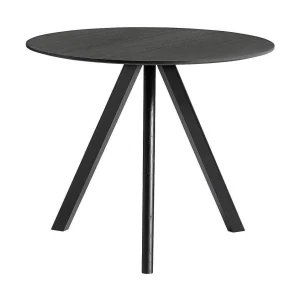 AE814-A529-AR03_CPH20Tabledia90xH74blackwblacqueredoakveneertabletop_blackwblacqueredoakbase.jpgv1747909763 HAY Copenhague CPH 20 eettafel Ø90 Black Oak Black